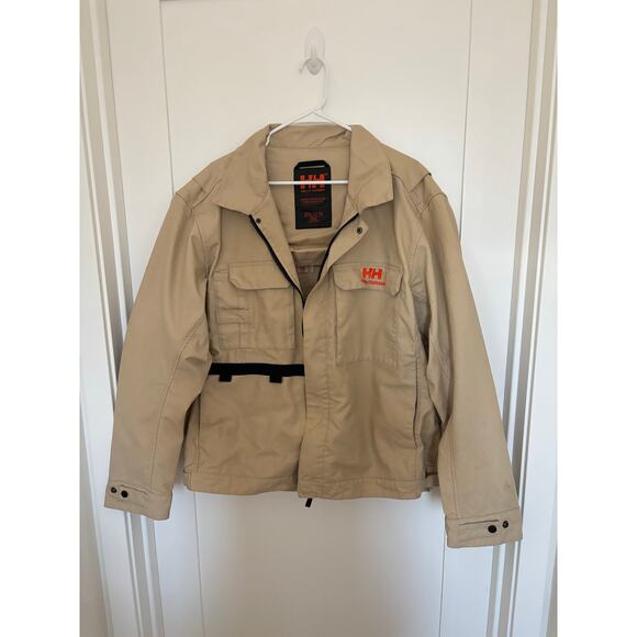Helly Hansen Limited Edition Heritage Carpenter Softshell Jacket Beige Denim XXL - Picture 1 of 6